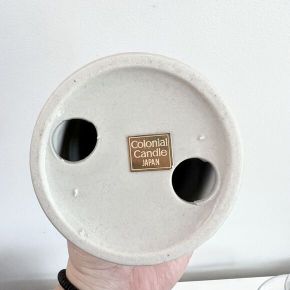 Vintage Colonial Candle Hurricane Lamp Candle Holder Home decor Made in Japan - Picture 7 of 8
